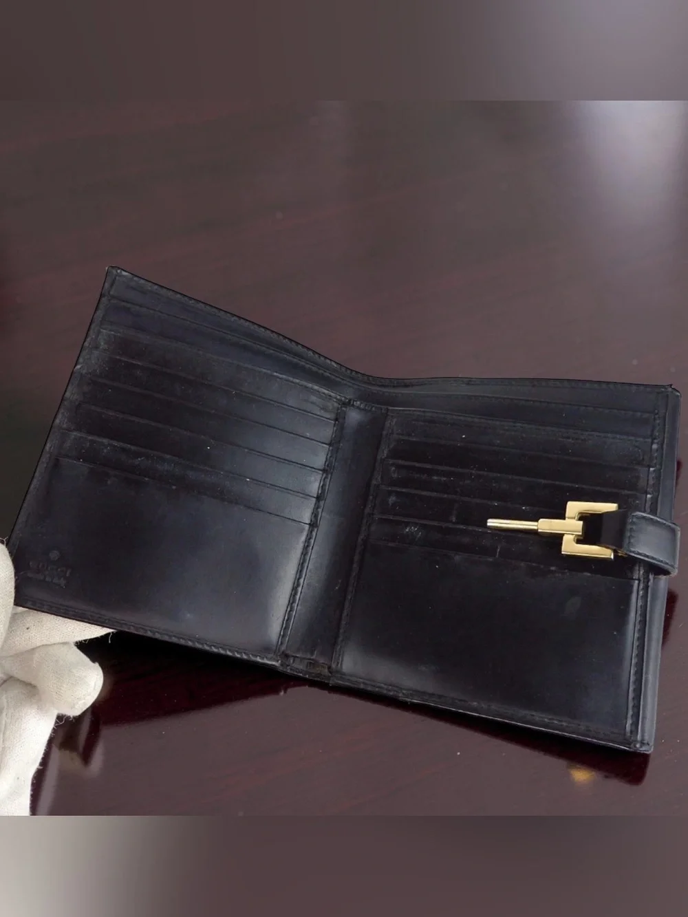 GUCCI Jackie Leather Bifold Wallet 😍🖤 - Picture 5 of 15